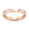 Thumbnail Image 1 of J'Lure Baguette-Cut Lab-Grown Diamond Contour Wedding Band 1/3 ct tw 18K Rose Gold