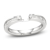 Thumbnail Image 1 of J'Lure Baguette-Cut Lab-Created Diamond Contour Wedding Band 3/8 ct tw 18K White Gold