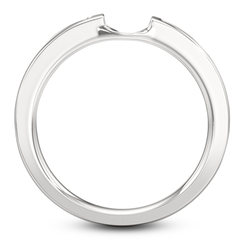 Main Image 2 of J'Lure Baguette-Cut Lab-Created Diamond Contour Wedding Band 3/8 ct tw 18K White Gold