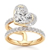Thumbnail Image 1 of J'Lure Heart Brilliant-Cut Lab-Created Diamond Spiral Engagement Ring 3-7/8 ct tw 18K Yellow Gold