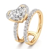 Thumbnail Image 4 of J'Lure Heart Brilliant-Cut Lab-Created Diamond Spiral Engagement Ring 3-7/8 ct tw 18K Yellow Gold