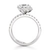 Thumbnail Image 2 of J'Lure Octagon Brilliant-Cut Lab-Grown Diamond Spiral Engagement Ring 3-3/4 ct tw 18K White Gold