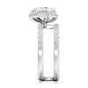 Thumbnail Image 3 of J'Lure Octagon Brilliant-Cut Lab-Grown Diamond Spiral Engagement Ring 3-3/4 ct tw 18K White Gold