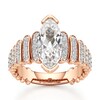 Thumbnail Image 1 of J'Lure Moval Old-Cut Lab-Created Diamond Engagement Ring 2-3/8 ct tw 18K Rose Gold