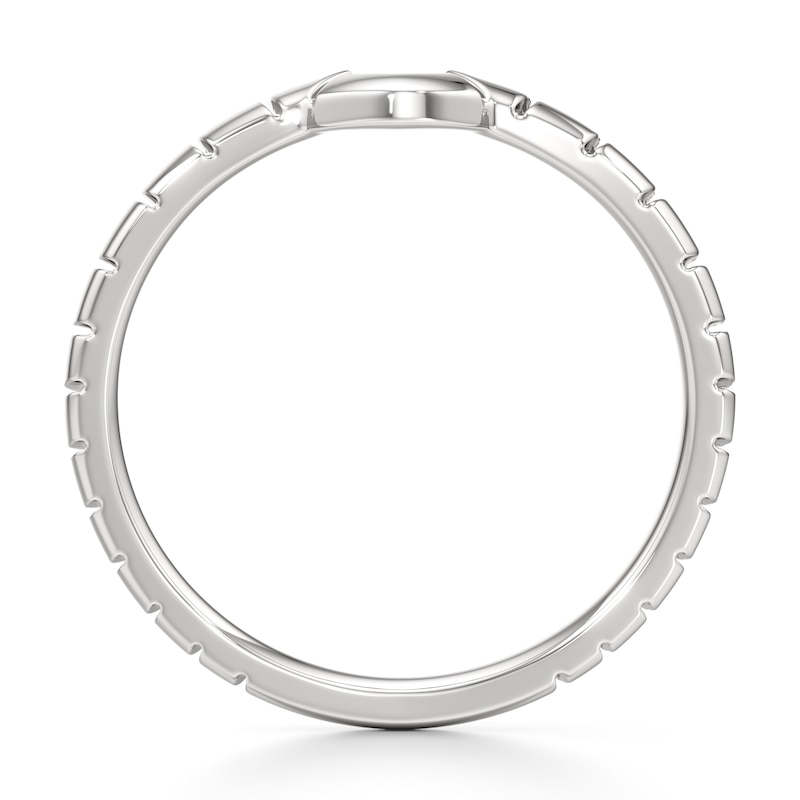 Main Image 2 of J'Lure Contour Wedding Band 18K White Gold