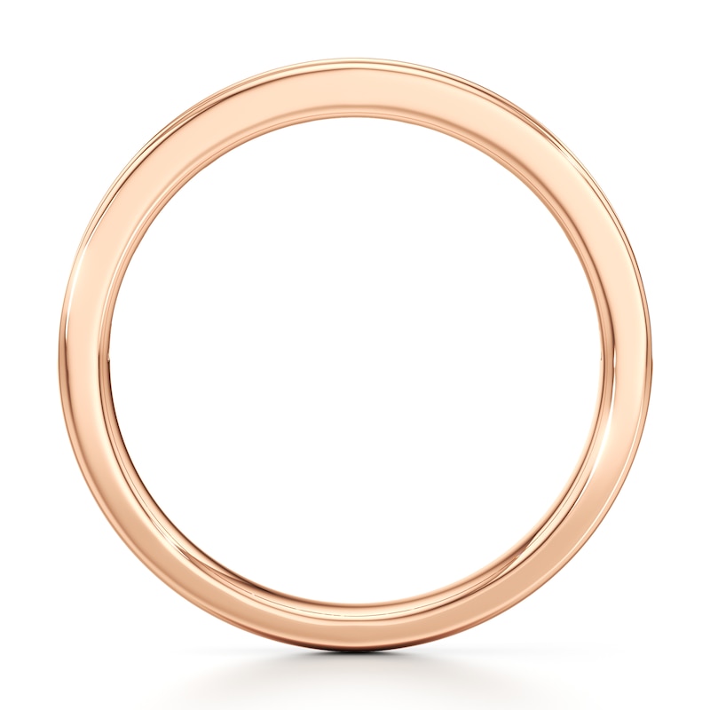 Main Image 2 of J'Lure Baguette & Round-Cut Lab-Grown Diamond Wedding Band 3/8 ct tw 18K Rose Gold