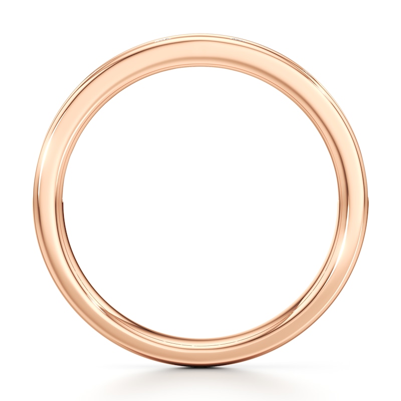 Main Image 2 of J'Lure Baguette & Round-Cut Lab-Grown Diamond Wedding Band 3/8 ct tw 18K Rose Gold