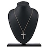 Thumbnail Image 5 of Lab-Created Diamond Cross Necklace 2 ct tw 14K Yellow Gold 18&quot;