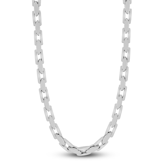 Men's Link Necklace Stainless Steel 24"