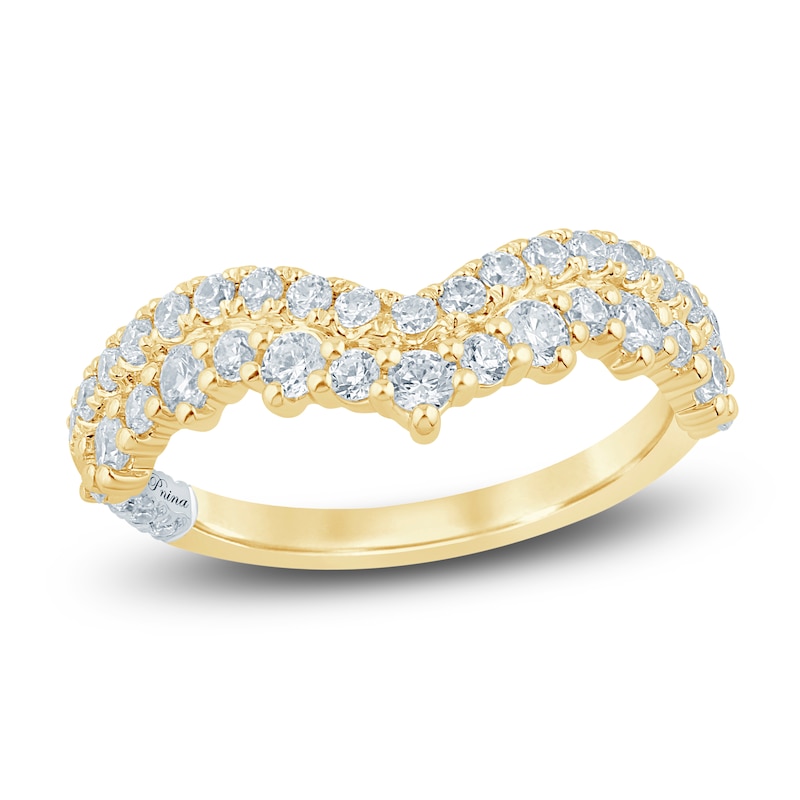 Main Image 1 of Pnina Tornai Diamond Two-Row Contour Anniversary Ring 3/4 ct tw 14K Yellow Gold