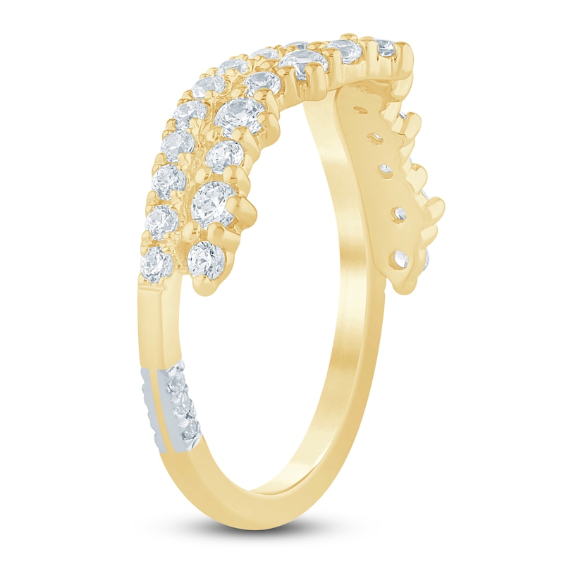 Main Image 2 of Pnina Tornai Diamond Two-Row Contour Anniversary Ring 3/4 ct tw 14K Yellow Gold