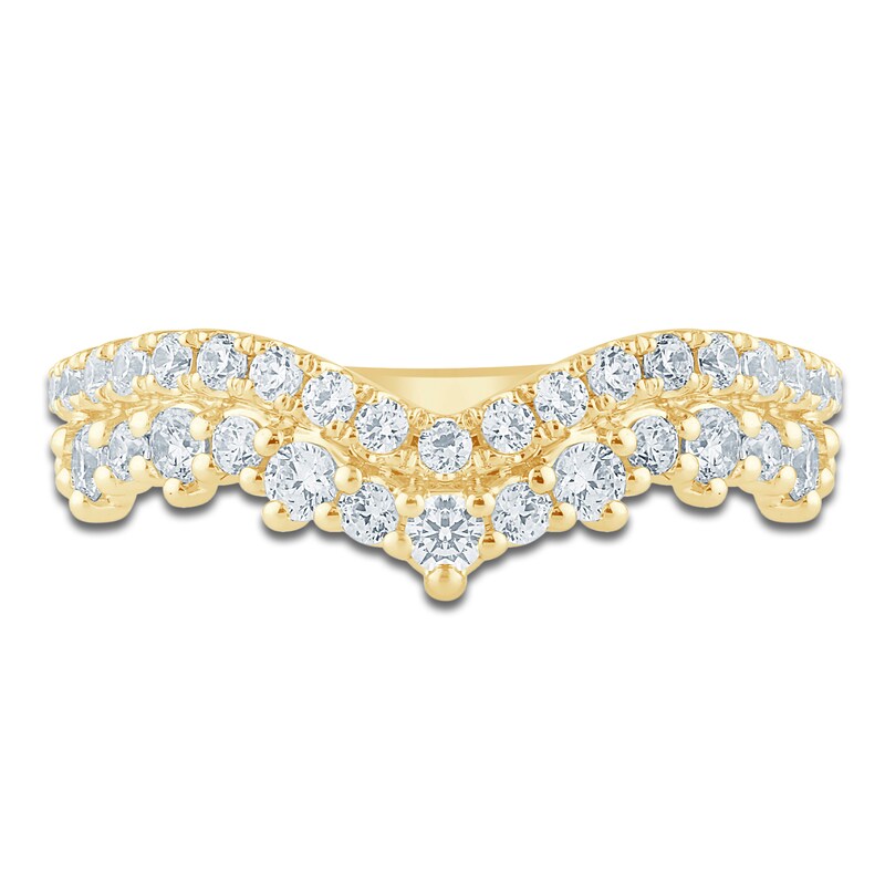 Main Image 3 of Pnina Tornai Diamond Two-Row Contour Anniversary Ring 3/4 ct tw 14K Yellow Gold