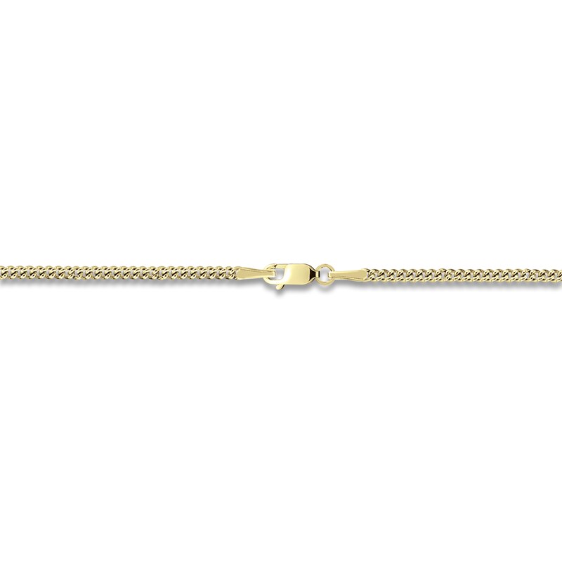Main Image 3 of Men's Name & Initial Dog Tag Necklace 10K Yellow Gold 22"
