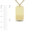 Thumbnail Image 4 of Men's Name & Initial Dog Tag Necklace 10K Yellow Gold 22"