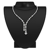 Thumbnail Image 3 of J'Lure Pentagon Brilliant-Cut, Moval Old-Cut & Square Emerald Step-Cut Lab-Grown Diamond Y-Drop Necklace 13-1/3 ct tw 14K White Gold 19.5"