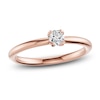 Thumbnail Image 1 of Certified Round-Cut Diamond Solitaire Engagement Ring 1/4 ct tw 14K Rose Gold  (I1/I)
