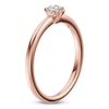Thumbnail Image 2 of Certified Round-Cut Diamond Solitaire Engagement Ring 1/4 ct tw 14K Rose Gold  (I1/I)