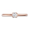 Thumbnail Image 3 of Certified Round-Cut Diamond Solitaire Engagement Ring 1/4 ct tw 14K Rose Gold  (I1/I)