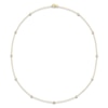 Thumbnail Image 1 of Lab-Grown Diamond Bezel-Set Station Necklace 1/2 ct tw 10K Yellow Gold 18"