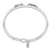 Thumbnail Image 2 of J'Lure Oval Portrait-Cut & Lozenge Step-Cut Lab-Grown Diamond Two-Row Bangle Bracelet 3-5/8 ct tw 14K White Gold