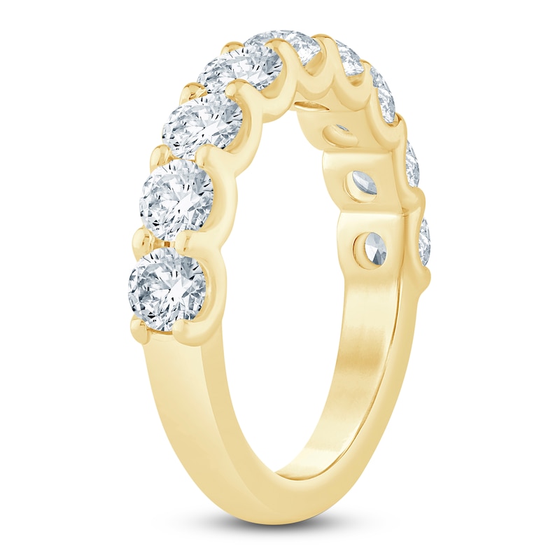 Main Image 2 of Lab-Grown Diamond Anniversary Ring 2 ct tw 14K Yellow Gold