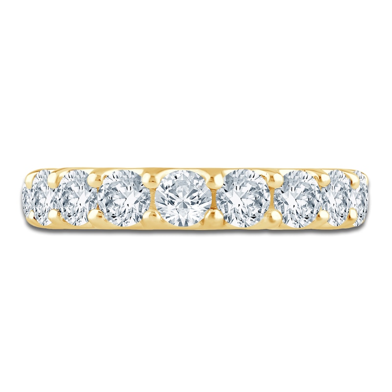 Main Image 3 of Lab-Grown Diamond Anniversary Ring 2 ct tw 14K Yellow Gold