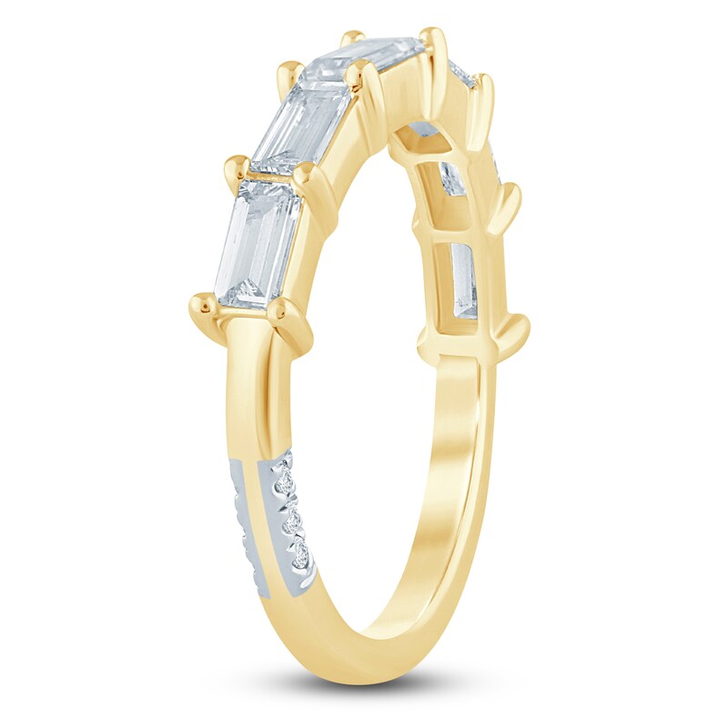 Main Image 2 of Pnina Tornai Baguette-Cut Lab-Grown Diamond Anniversary Ring 1 ct tw 14K Yellow Gold
