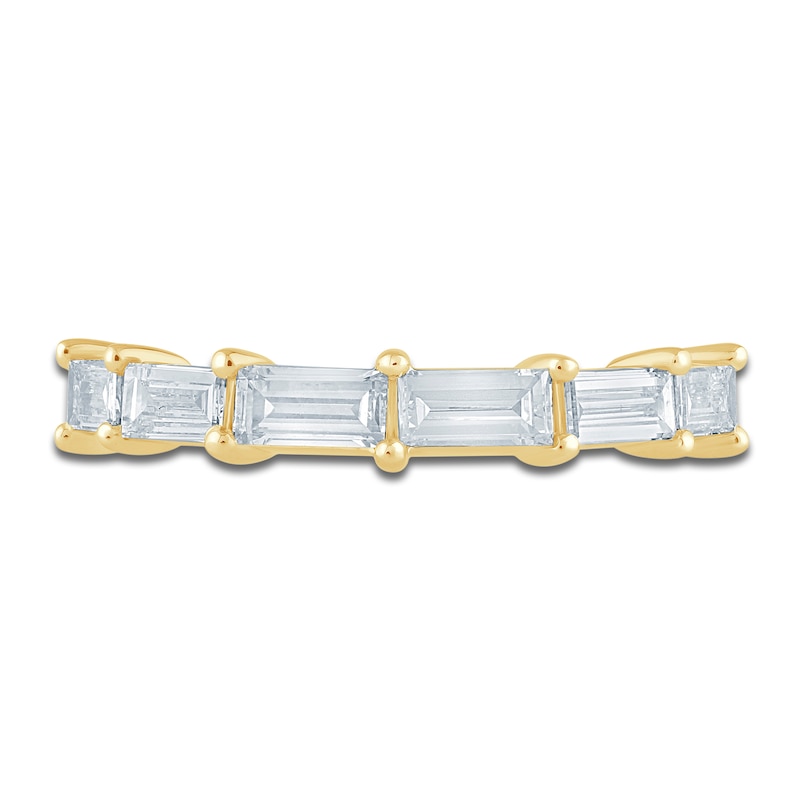 Main Image 3 of Pnina Tornai Baguette-Cut Lab-Grown Diamond Anniversary Ring 1 ct tw 14K Yellow Gold
