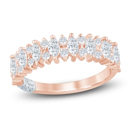 Pnina Tornai Marquise & Round-Cut Lab-Grown Diamond Anniversary Ring 1 ct tw 14K Rose Gold