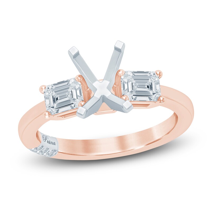 Main Image 1 of Pnina Tornai Lab-Grown Diamond Engagement Ring Setting 3/4 ct tw 14K Rose Gold