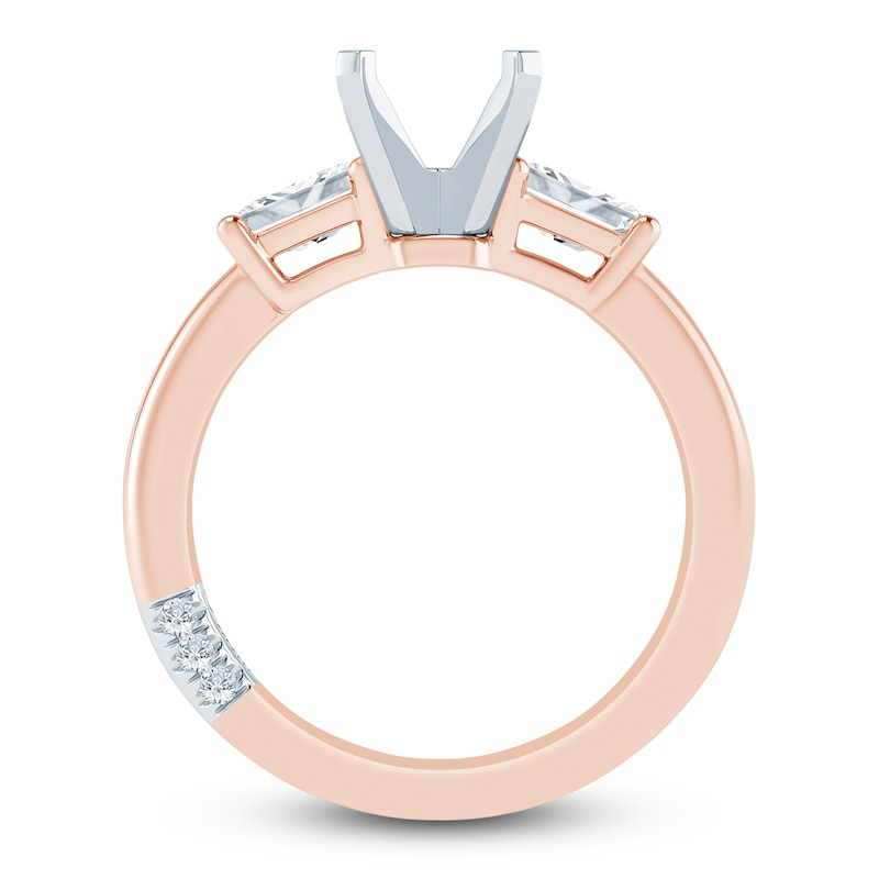 Main Image 4 of Pnina Tornai Lab-Grown Diamond Engagement Ring Setting 3/4 ct tw 14K Rose Gold