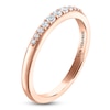 Thumbnail Image 2 of Vera Wang VOW Diamond Graduated Wedding Band 1/6 ct tw 14K Rose Gold