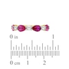 Thumbnail Image 4 of Pear-Shaped Natural Ruby & Diamond Ring 1/4 ct tw 10K Yellow Gold