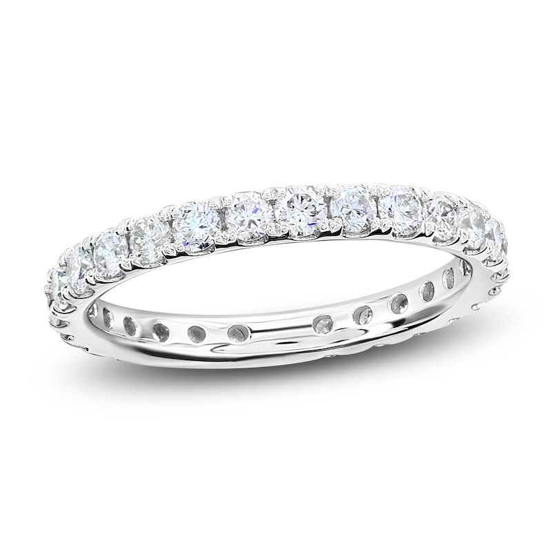 Main Image 1 of Certified Diamond Eternity Band 7/8 to 1-1/5 ct tw Platinum