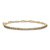 Thumbnail Image 1 of Le Vian Chocolatier Diamond Paperclip Chain Bracelet 7/8 ct tw 14K Honey Gold 7"