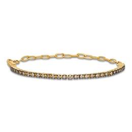Le Vian Chocolatier Diamond Paperclip Chain Bracelet 7/8 ct tw 14K Honey Gold 7"
