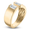 Thumbnail Image 2 of Vera Wang VOW Baguette-Cut Lab-Grown Diamond Open Shank Anniversary Ring 3/4 ct tw 14K Yellow Gold