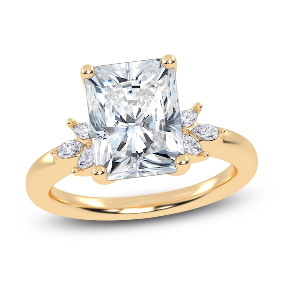Radiant-Cut Lab-Grown Diamond Engagement Ring 3-1/6 ct tw 14K Yellow Gold