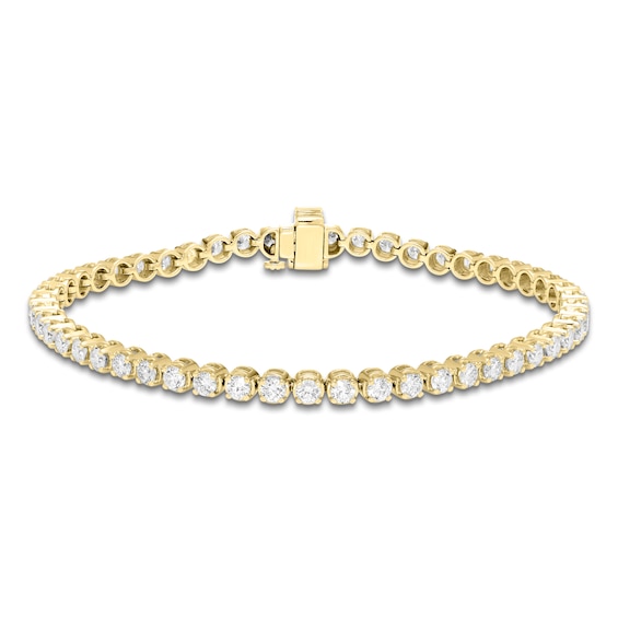 Jared Signature Diamond Tennis Bracelet 3 ct tw 14K Yellow Gold 7.25"