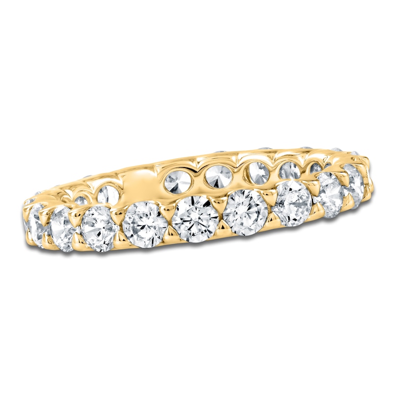 Main Image 1 of Chosen Certified Round-Cut Diamond Eternity Band 1-5/8 to 2 ct tw 14K Yellow Gold