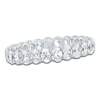 Thumbnail Image 1 of Certified Oval-Cut Diamond Eternity Band 1-3/4 to 2 ct tw 14K White Gold