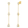 Thumbnail Image 2 of Jared Signature Mini Bezel Collection Diamond Dangle Earrings 1/4 ct tw 10K Yellow Gold