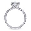 Thumbnail Image 4 of Certified Cushion-Cut Lab-Grown Diamond Engagement Ring 3-1/2 ct tw 14K White Gold