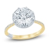 Thumbnail Image 1 of Pnina Tornai Round-Cut Lab-Grown Diamond Engagement Ring 3-1/2 ct tw 14K Yellow Gold