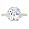 Thumbnail Image 3 of Pnina Tornai Round-Cut Lab-Grown Diamond Engagement Ring 3-1/2 ct tw 14K Yellow Gold