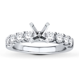 Colorless Diamond Ring Setting 1 carat tw 14K White Gold