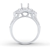 Diamond Engagement Ring Setting 3/4 carat tw Round 14K White Gold