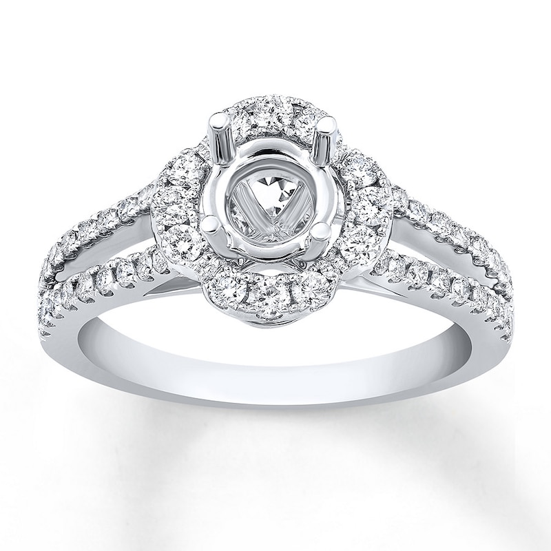 Main Image 1 of Diamond Ring Setting 1/2 ct tw Round 14K White Gold