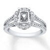 Thumbnail Image 1 of Diamond Ring Setting 1/2 ct tw Round 14K White Gold