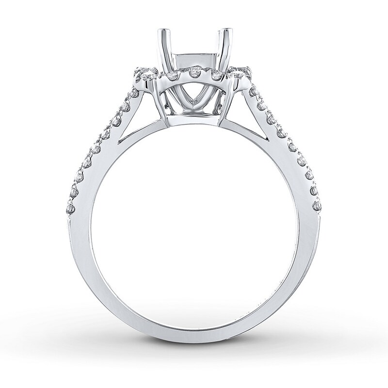 Diamond Ring Setting 1/2 ct tw Round 14K White Gold | Jared